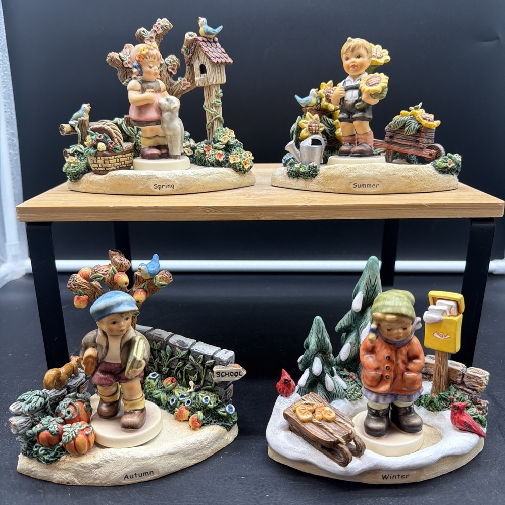 VTG Hummel 4 Seasons Hummelscape Goebel Spring Summer Winter Autumn W/ Figurines